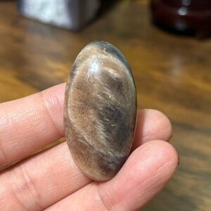 Black Moonstone cabochon